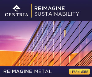 Centria, Reimagine Sustainability. Reimagine Metal. Learn more...