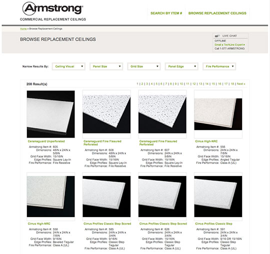 Armstrong Replacement Ceilings