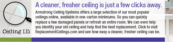 A cleaner, fresher ceiling in just a few clicks away.