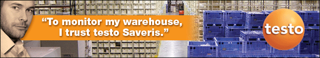 'To monitor my warehouse, I trust testo Saveris.' | testo
