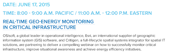 Real-Time Geo-Energy Monitoring of Critical Infrastructures