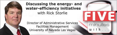 Discussing energy- and water-efficiency initiatives at the University of Nevada, Las Vegas with Rick Storlie
