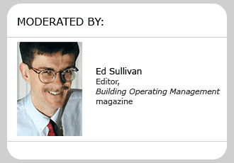 Moderator Ed Sullivan