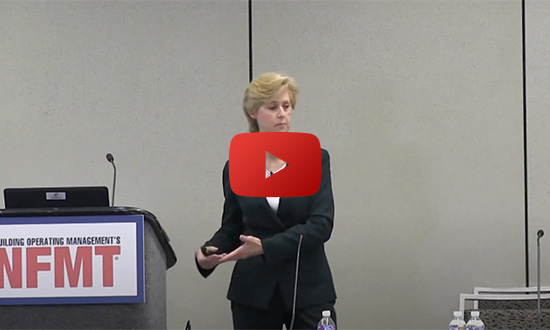 clip of woman speaking at NFMT conference