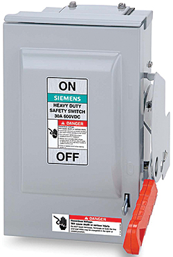 Solar Disconnect Switch: Siemens Building Technologies Inc.