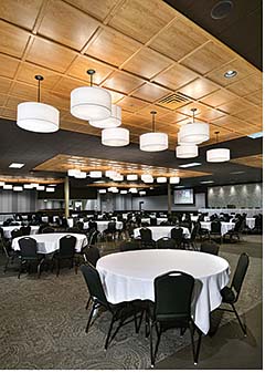 Ceiling System: Sauder Woodworking Co. (WoodTrac)