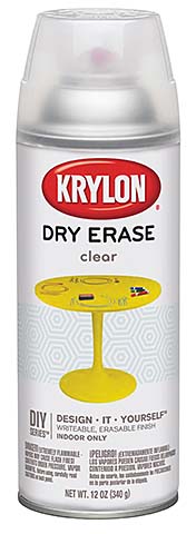 Dry Erase Spray Paint: Krylon Products Group
