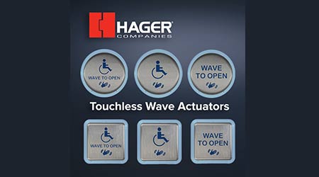 Actuator Opens Doors With a Wave: Hager Companies