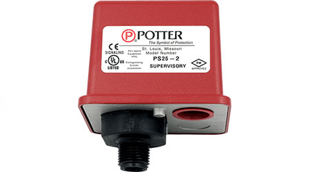 Switch Monitors Sprinkler System Pressure: Potter Electric Signal Company