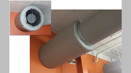 Sound Attenuator for Fabric Ductwork: DuctSox