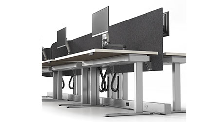 Height-adjustable Work Station: Allsteel