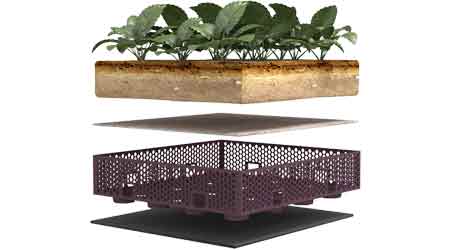 Green Roof Built From Recycled, High-Density Materials: Firestone Building Products Co.