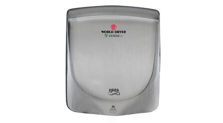 Electric Hand Dryer Requires Only 950 Watts of Power: World Dryer Corp.
