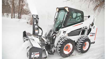 Snow Blower Attachment Helps Facilities Clear Paths and Walkways: Bobcat Co.