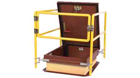 Safety Railing System Offers Roof Fall Protection: BILCO Co.