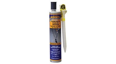 Self-Leveling, Low-Viscosity Material, Fastset Concrete Crack Repair Penetrates Deep Into Cracks: Quikrete