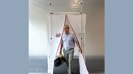 Magnetic door: ZipWall