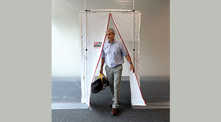 Magnetic door: ZipWall