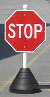 Stop Sign Base: Hall Signs Inc.