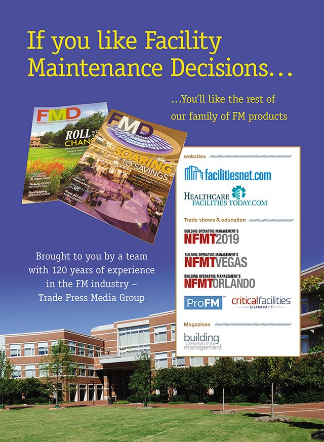 Facility Maintenance Decisions Magazine Issue February 2019