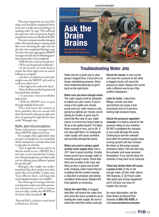 Facility Maintenance Decisions Magazine Issue July 2022