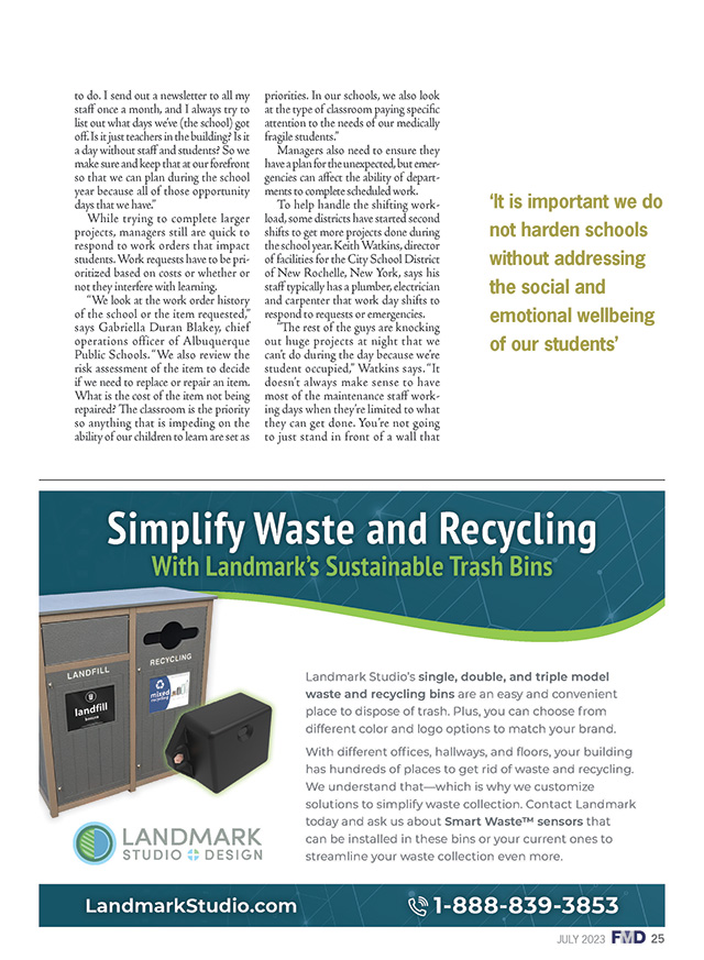 Facility Maintenance Decisions Magazine Issue July 2023