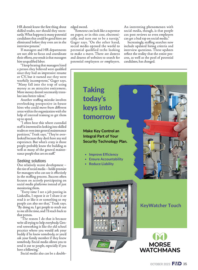 Facility Maintenance Decisions Magazine Issue October 2023