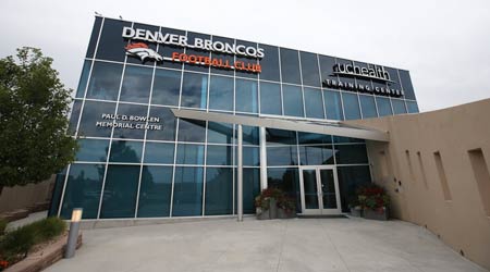 Denver Broncos fans watching training camp