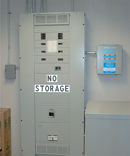 480-V distribution panel