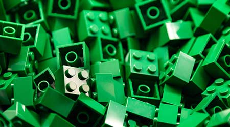 Green lego pieces cheap