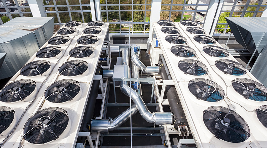 air conditioners on roof